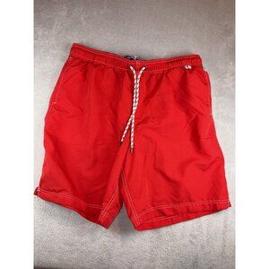 Lands End Men’s Large 36-38 Bathing Swim Suit‎ Trunks (Red) Fast Shipping! LG